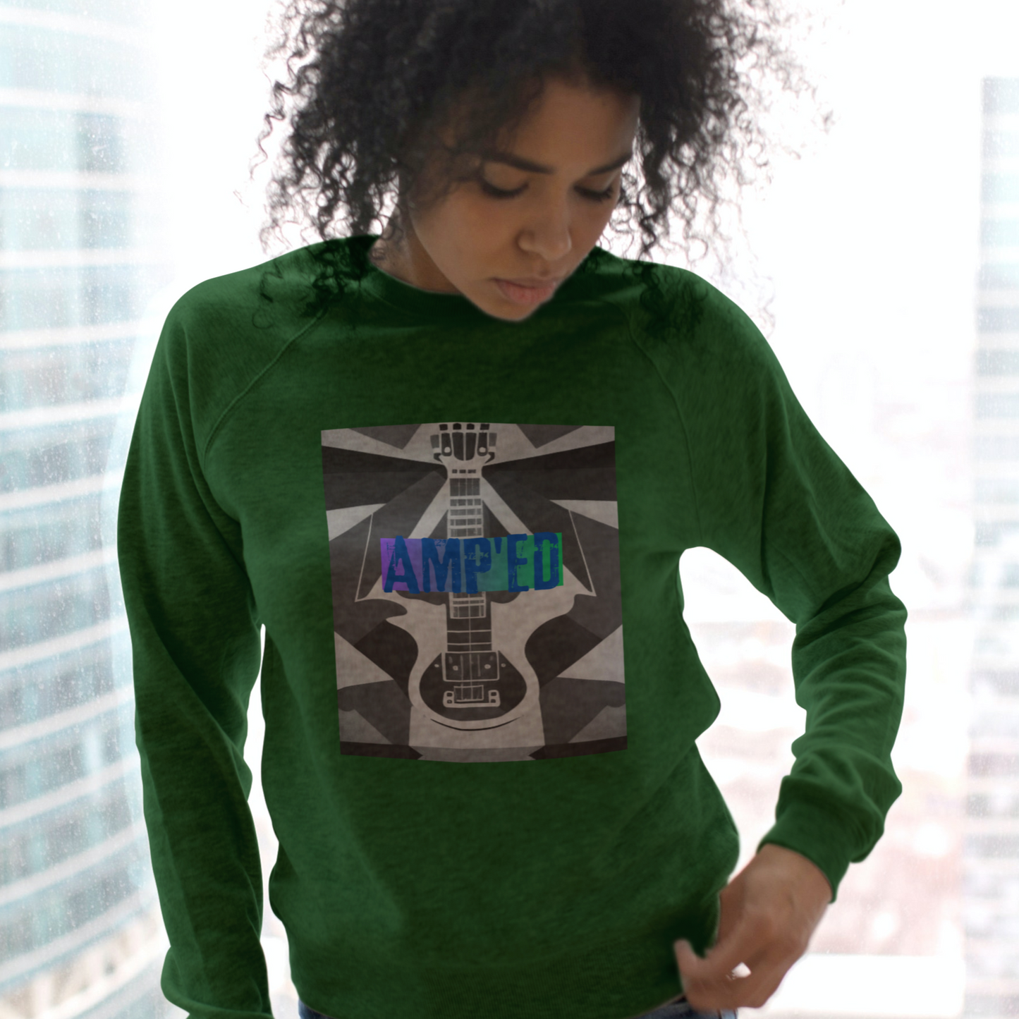 amp'ed sweatshirt  (unisex)