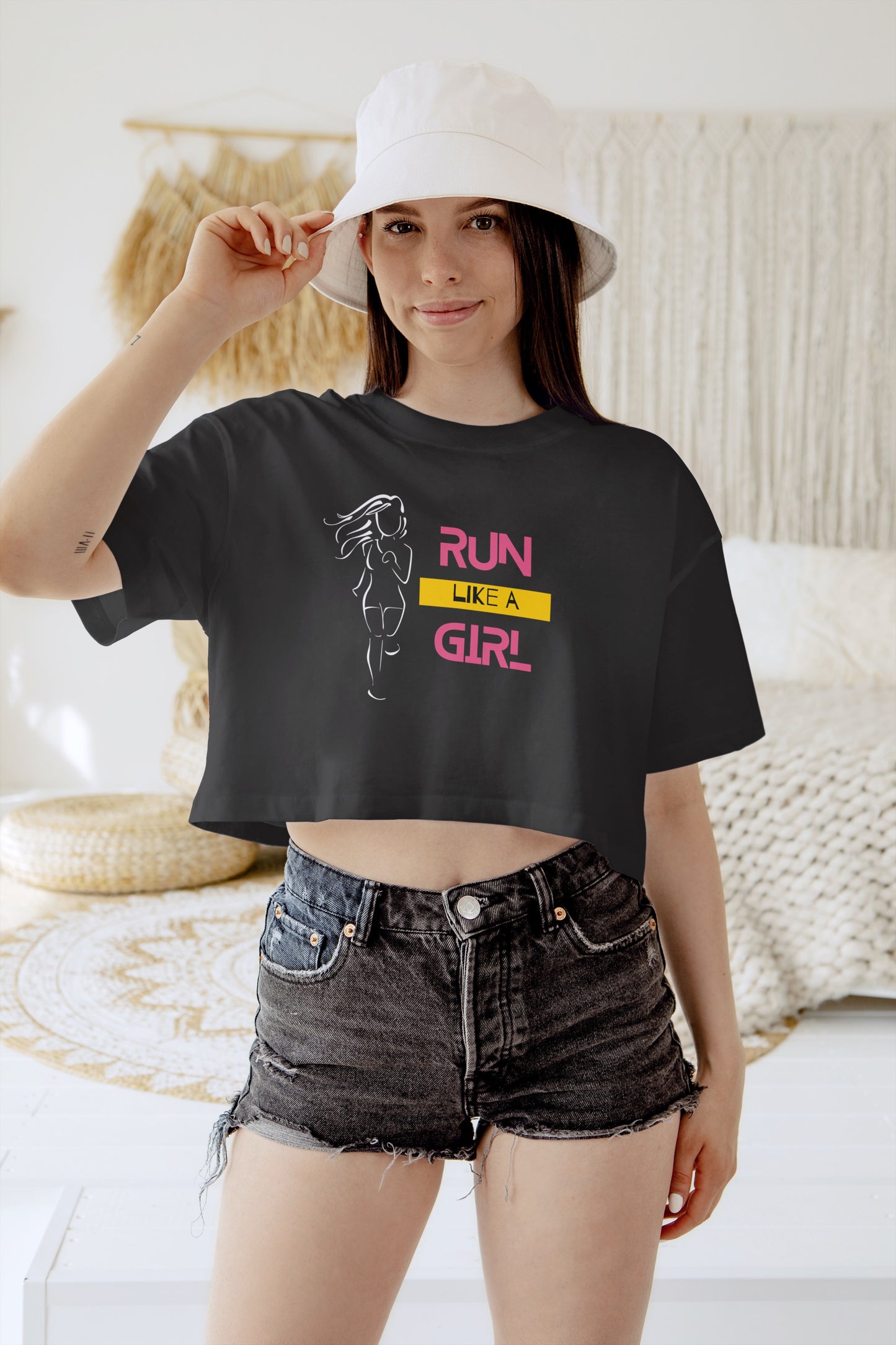 run like a girl crop