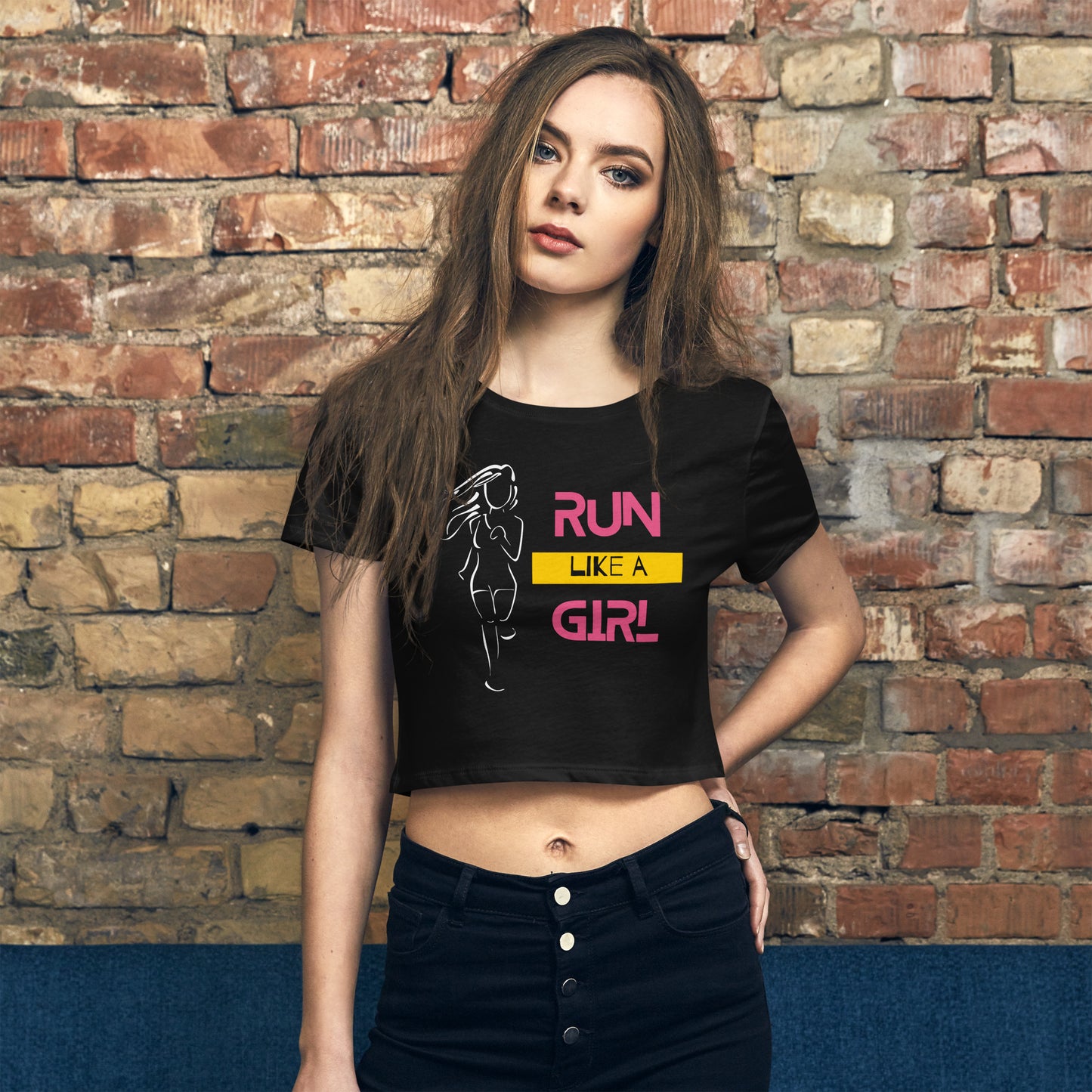 run like a girl crop